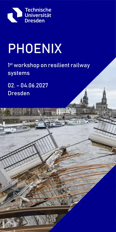 Phoenix: First workshop on resilient railway systems, 2nd to 4th of June 2027