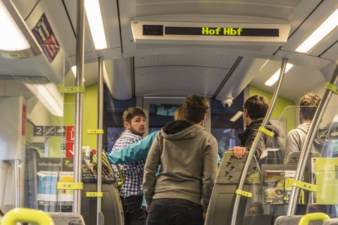 Im Zug nach Selb