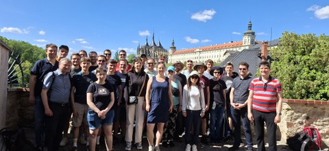 Students and staff members of TU Dresden during the excursion to Kutná Hora