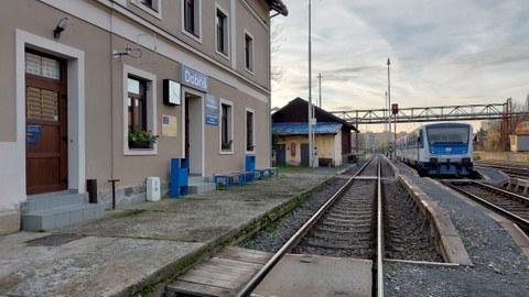 Der Bahnhof Dobříš