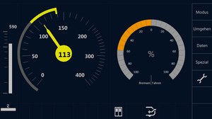 Bedienoberfläche des Systems ETCS für den Triebfahrzeugführer