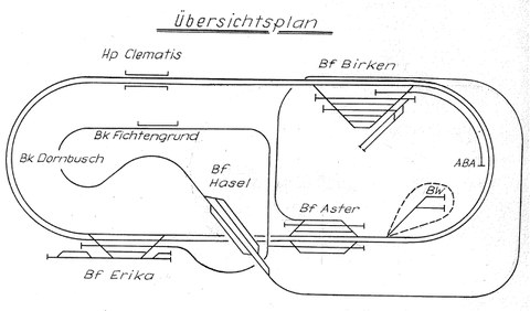 Gleisplan zweites Labor