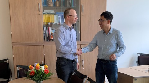 Begrüßung Duo Liu