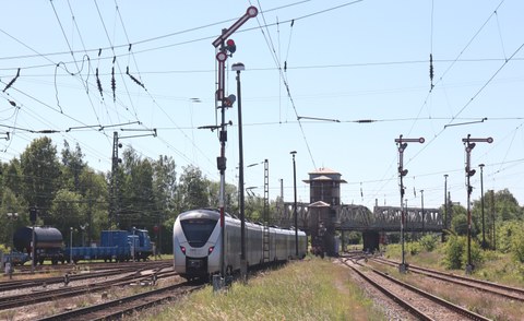 Zug in Zwickau