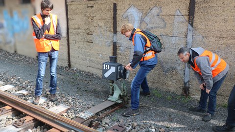 Exkursion mit Studenten