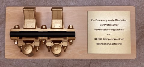 Achszählpunkt mit Plakette