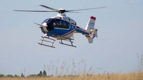 Helikopter im Anflug