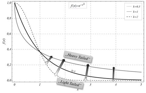 Spezifische Randbereichsmodellierung mit Hilfe endlastiger Verteilungen (heavy tailed distributions) 