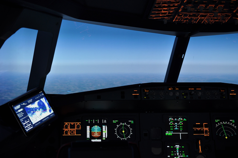 Image of the IFL A320 simulation environment