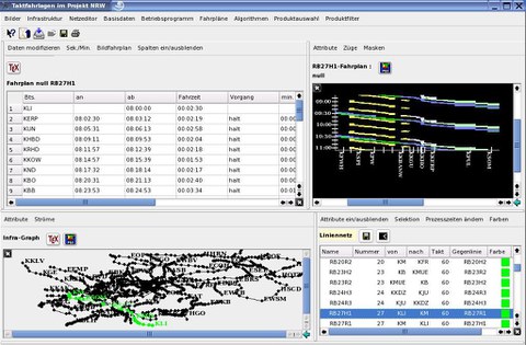 Screenshot TAKT Fahrplan