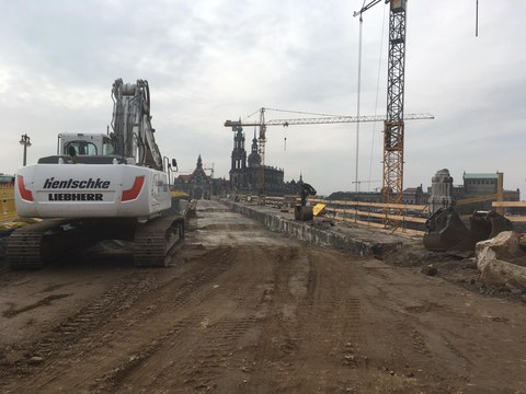 Exkursion Augustusbrücke Baustelle