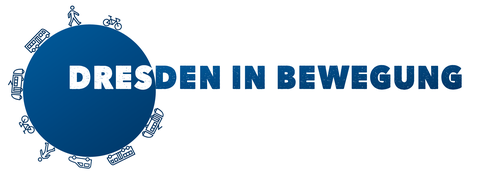 This is the logo of the "Dresden in Bewegung" research tool