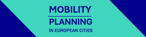 The picture shows the logo of the research study "Mobility Planning in European Cities".