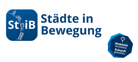 Das Bild zeigt das Logo von Städte in Bewegung.