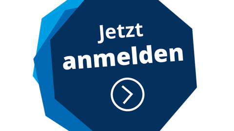 Das Bild zeigt den Text: Jetzt anmelden