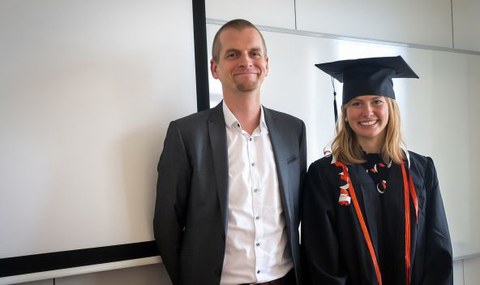 Doktorvater und Doktorandin