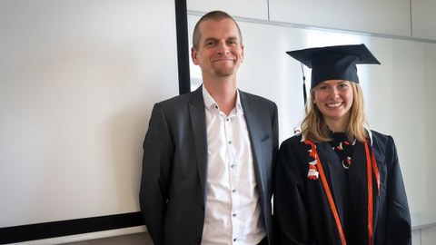 Doktorvater und Doktorandin