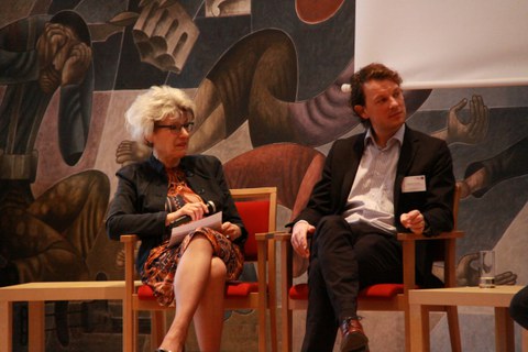 Diskussion_Prof. Dr. Ulrike Stopka und Sebastian Fennes