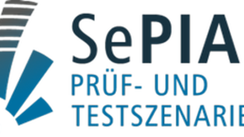 Logo mit Schriftzug Sepia