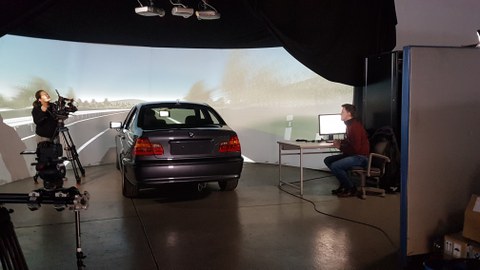 Dreharbeiten in der Versuchhalle Nickern
