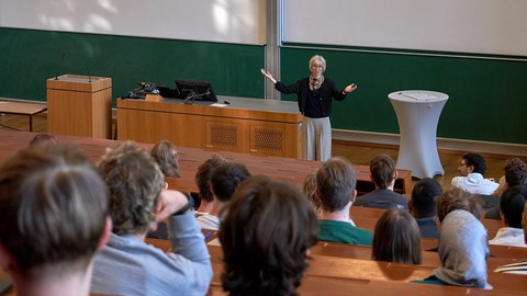 Erstsemestereinführung im Hörsaal