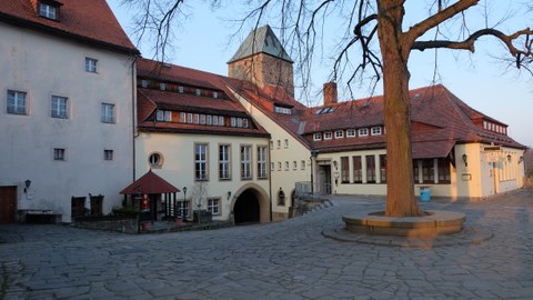 Blick auf die Burg Hohnstein