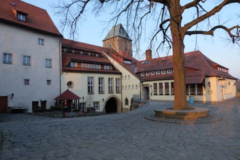 Blick auf die Burg Hohnstein