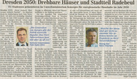 Zeitungsartikel vom 16.01.2014 in DNN