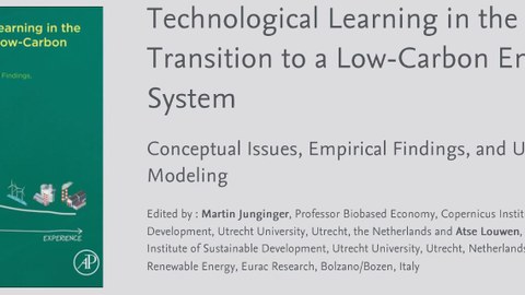 REFLEX Buchpublikation "Technological Learning in the Transition to a Low-Carbon Energy System"