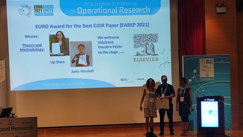 Award Ceremony EJOR Best Paper