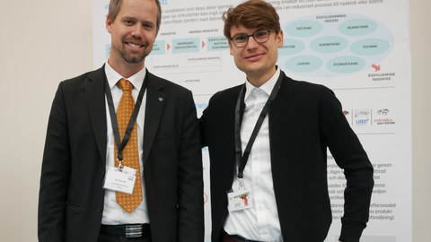 Franz Ehm and conference chair Erik Sundin