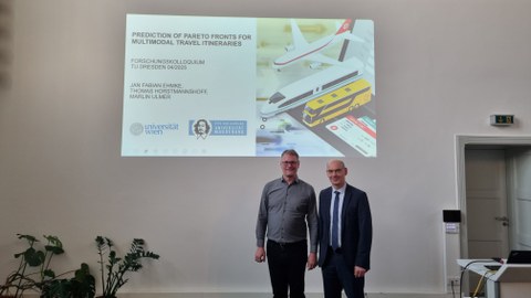 Prof. Ehmke präsentiert seine Forschung
