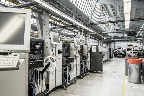 Ein Teil des Maschinenpark der PRETTL electronics GmbH