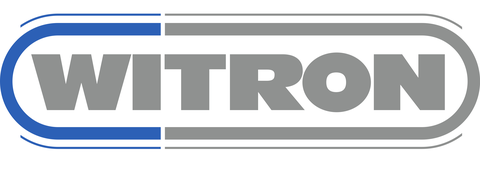 WITRON logo consisting of a grey lettering "WITRON" in a blue-grey ellipse.