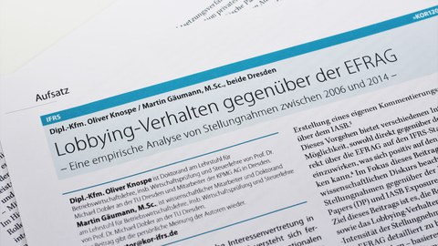 Lobbing-Verhalten gegenüber der EFRAG - Eine empirische Analyse