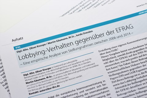 Lobbing-Verhalten gegenüber der EFRAG - Eine empirische Analyse