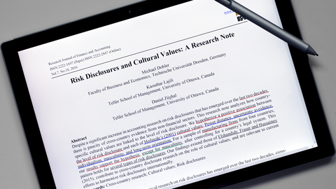 Risk Disclosures and Cultural Values: A Research Note