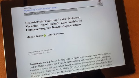 Risikoberichterstattung in der deutschen Versicherungswirtschaft