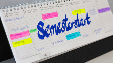 Kalender Semesterstart