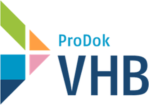 Es ist das Logo von VHB ProDok zu sehen