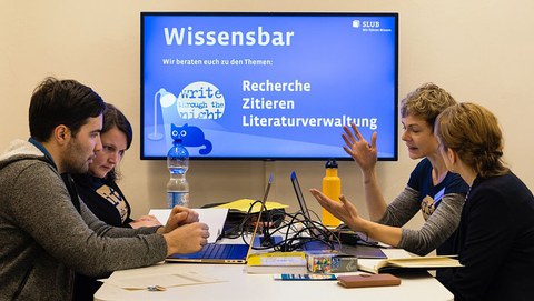 Wissensbar in der SLUB