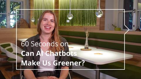 Man sieht Theres Rüger in dem Videoformat 60 seconds on