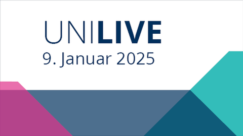 Man sieht das Logo der UNI Live für 2025