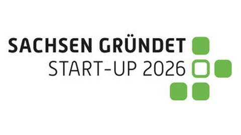 Zu sehen ist das Logo Sachsen gründet
