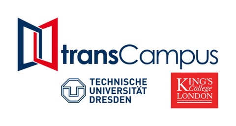 Es sind Logos von Trancampus zu sehen  