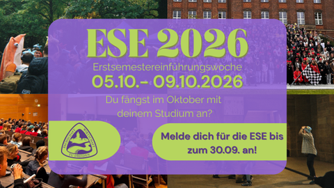 Zu sehen ist eine Werbung für die ESE-Woche 2026
