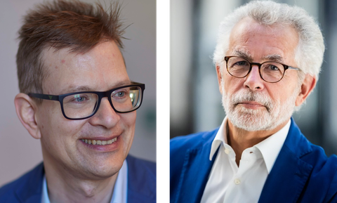 Zu sehen sind Prof. Poutvaara und Prof. Vorländer