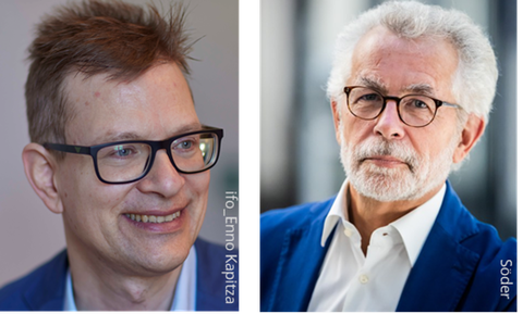 Zu sehen sind Prof. Poutvaara und Prof. Vorländer 