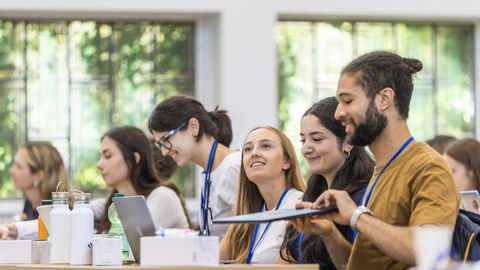 Zu sehen sind Teilnehmer bei der Summer School