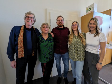 Es ist das ehemalige Team der Professur für Organisation zu sehen